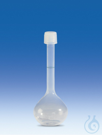 Volumetric flask, PFA, class A, 10 ml, with screw cap, GL 18