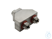 Twin distributing adapter M38x1.5, isolated, 1x M38x1.5 female to 2x M38x1