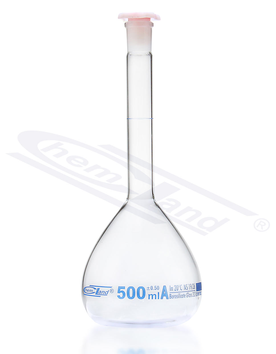 kolba miarowa CHEMLAND NEW LINE z certyfikat kl A 0010ml sk. Niebieska  WS 10/19