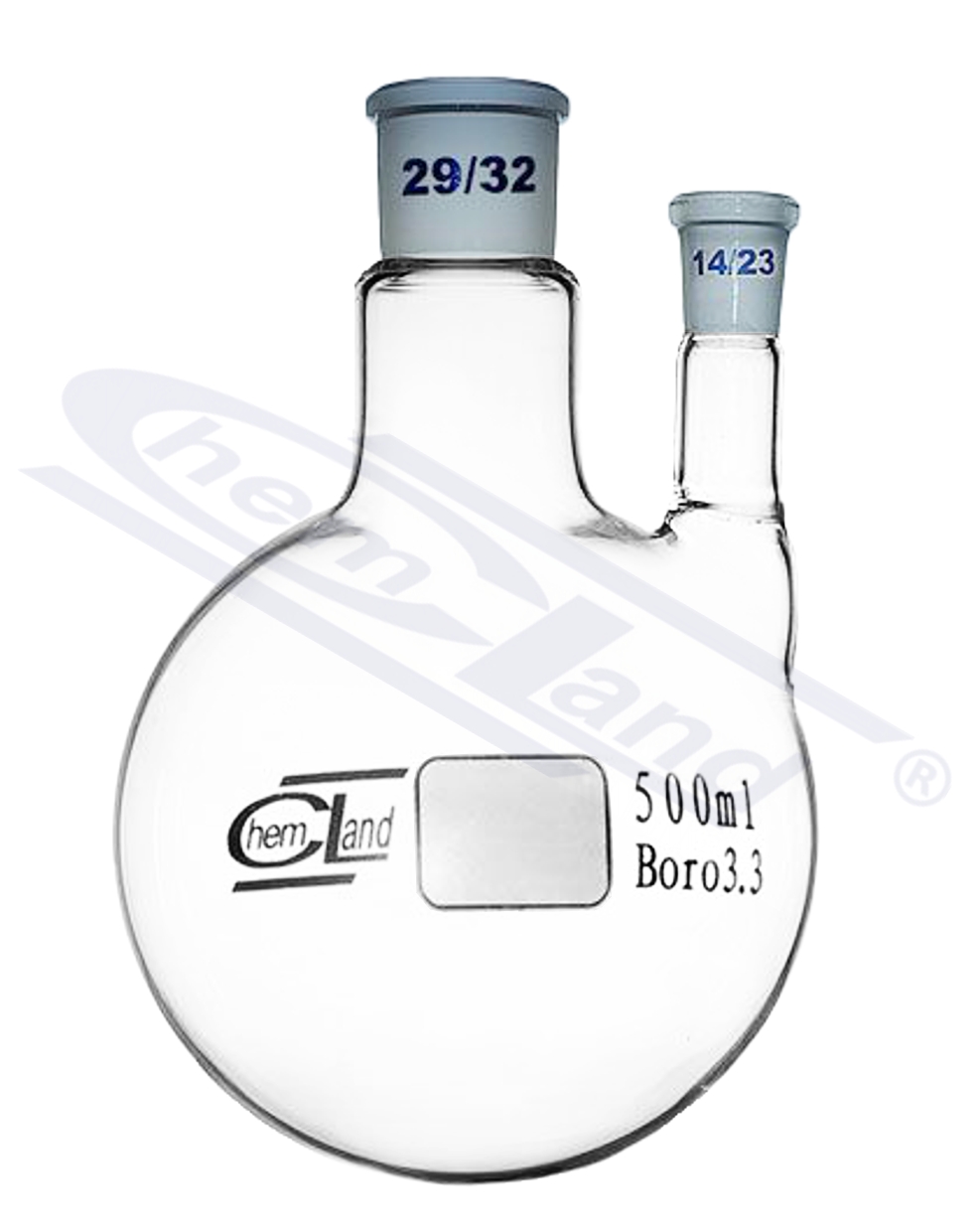 kolba kulista 2 szyje proste 00050ml 29/32 i 14/23