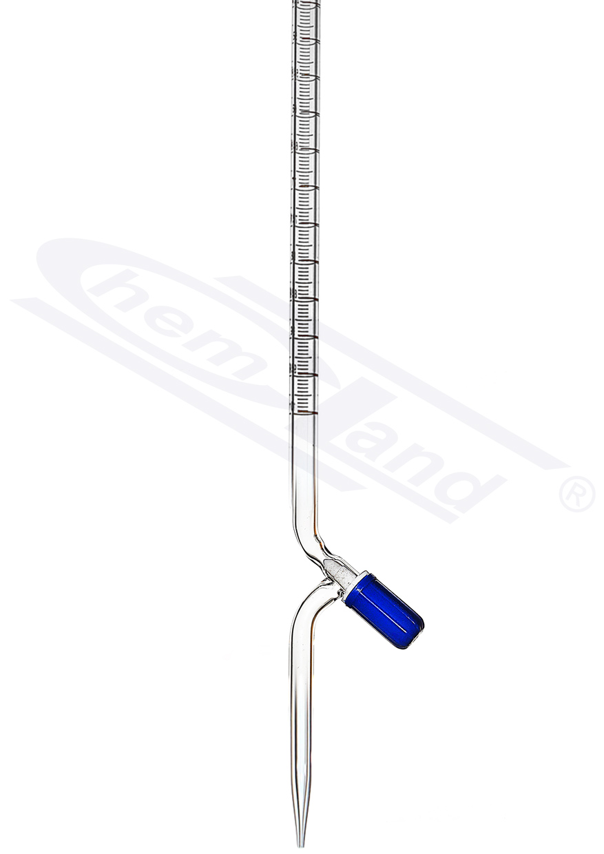 biureta pr.kl AS BEZ CERTYFIKATU pasek kran iglicowy PTFE 025 GLASSCO