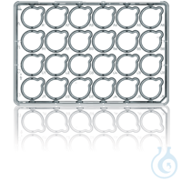 BRANDplates for Inserts 24-well with lid, pureGrade S, single packed, pack of 10