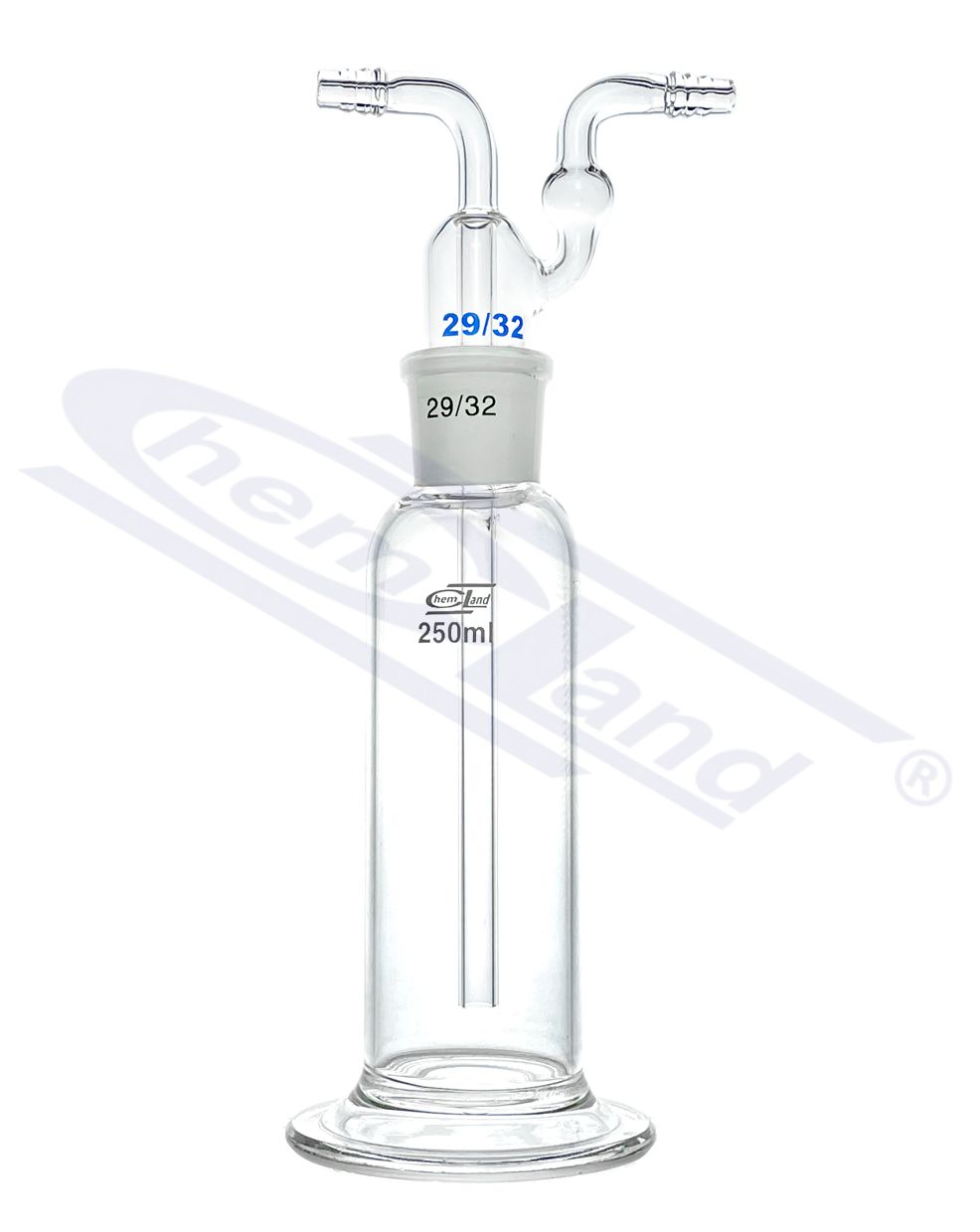 płuczka Dreschla 00250ml z podstawą szklaną WS. 29/32 komplet