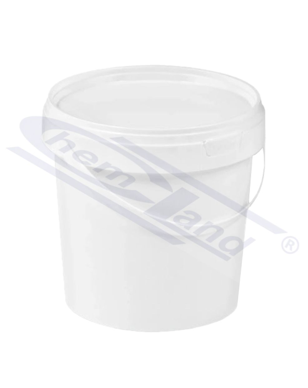 wiadro z PP 05000ml z pokrywką, okrągłe, białe, atest PZH