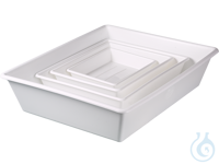 Laboratory trays / spill troughs set