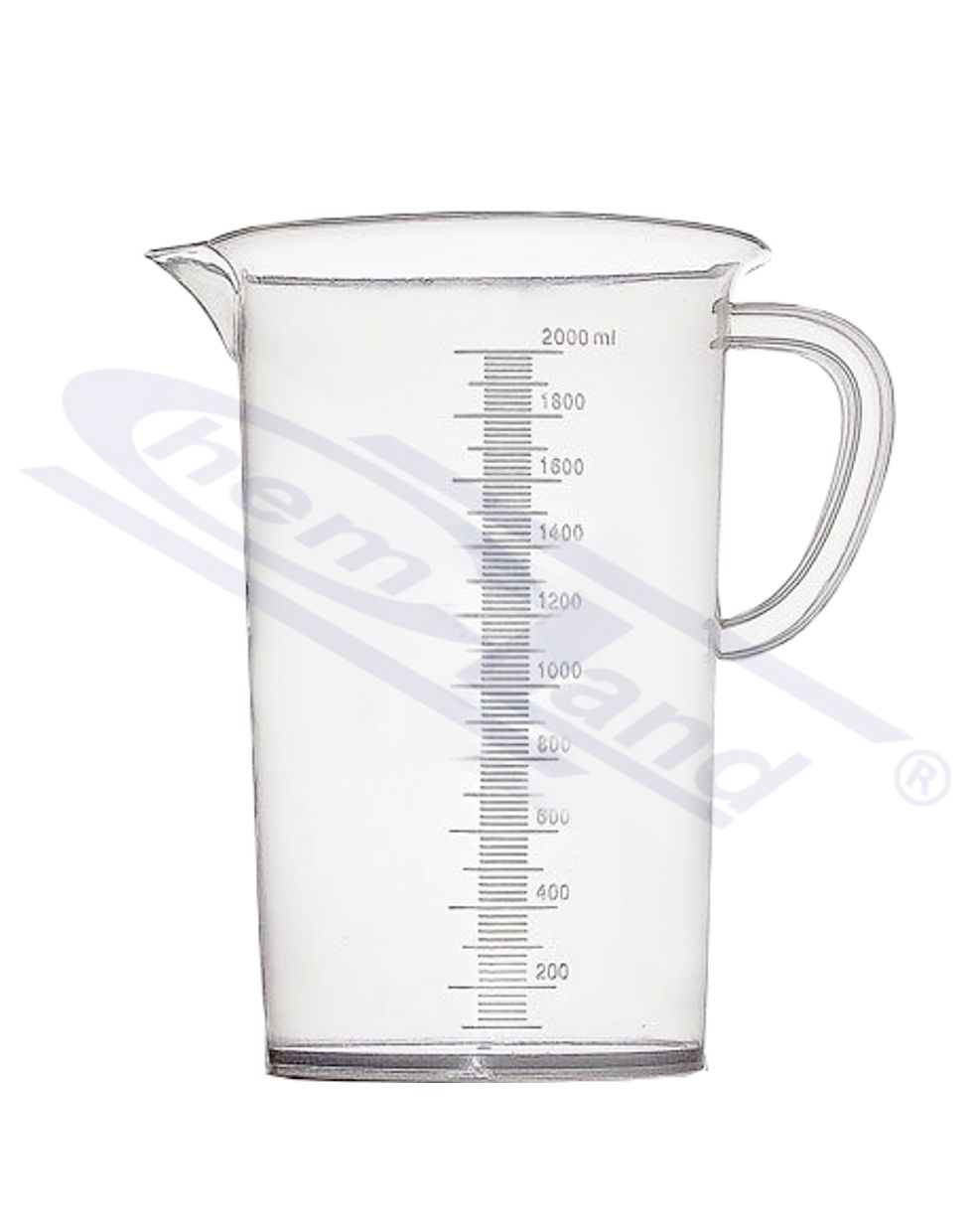 zlewka z uchem PP skala tłoczona poj.0500ml