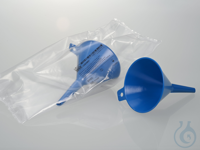 Blue disposable liquid funnel