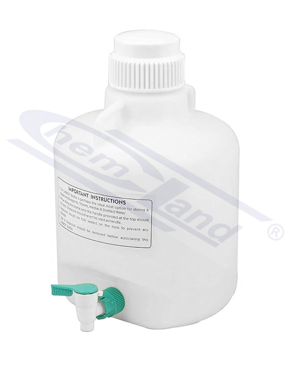 butla na wodę destylowaną typu carboy forma niska  10000ml