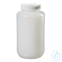 Nalgene™ Large Wide-Mouth HDPE Bottles with Closure