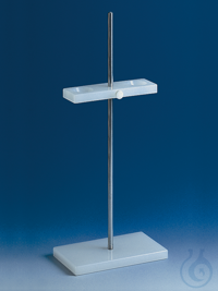 Filter funnel support for 2 funnels, base plate, PP, 250 x 140 mm