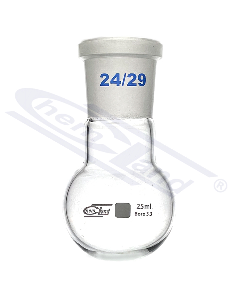 kolba okrągłodenna 00025ml szlif 14/23 CHEMLAND