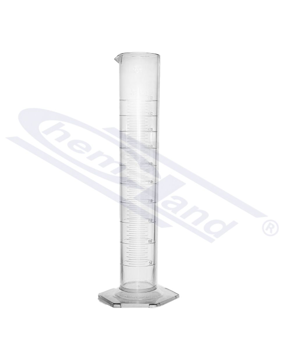 cylinder SAN kl.B skala tłoczona WYSOKI 0250ml:02ml