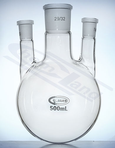 kolba kulista 3 szyje proste1000ml 29/32 i 14/23 GLASSCO