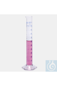 measuring cylinder - tall form - glass base - class A - conformity batch