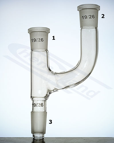 nasadka trójramienna prosta 2x29/32 zew. 1x 45/40 CHEMLAND