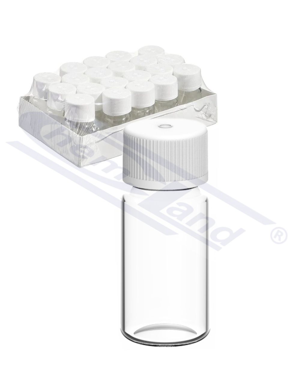 butelki diagnostyczne PETG z nakrętką HDPE 10ml STERYLNE, op. 20szt CHEMLAND