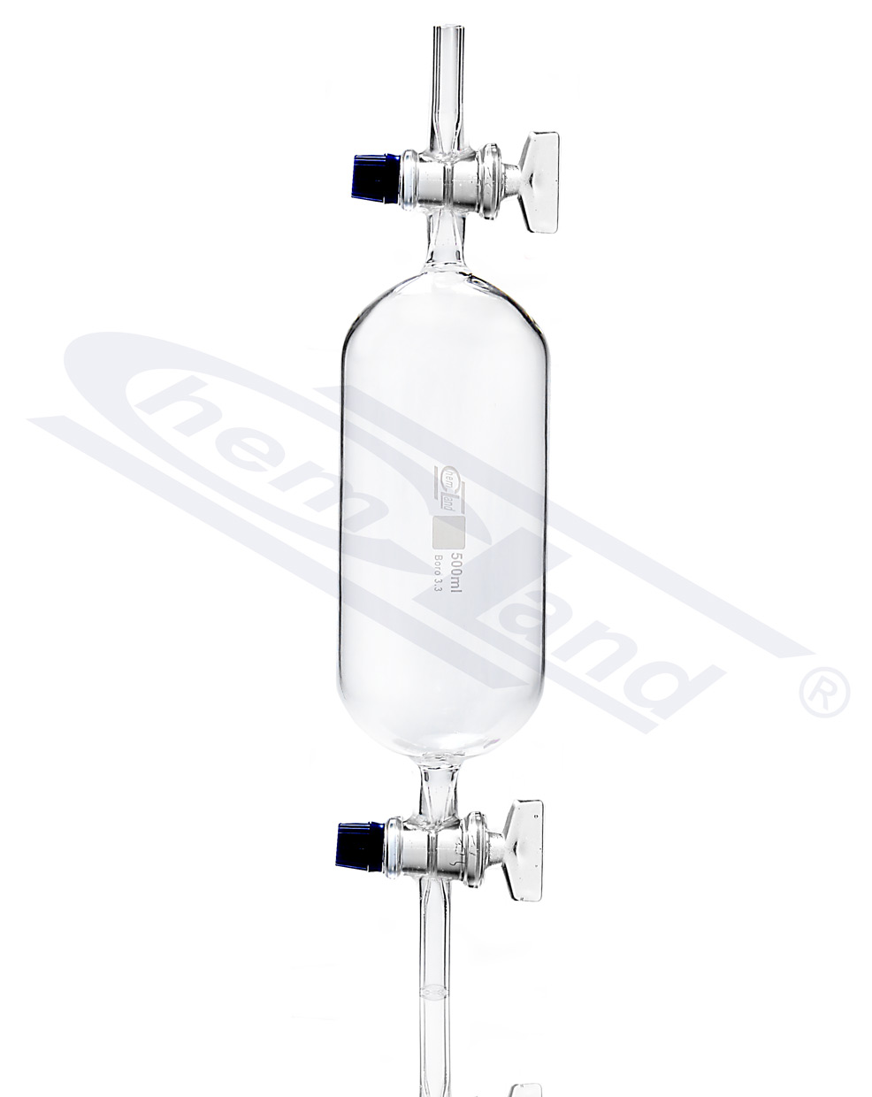 biureta do gazu kran szklany 0100 ml