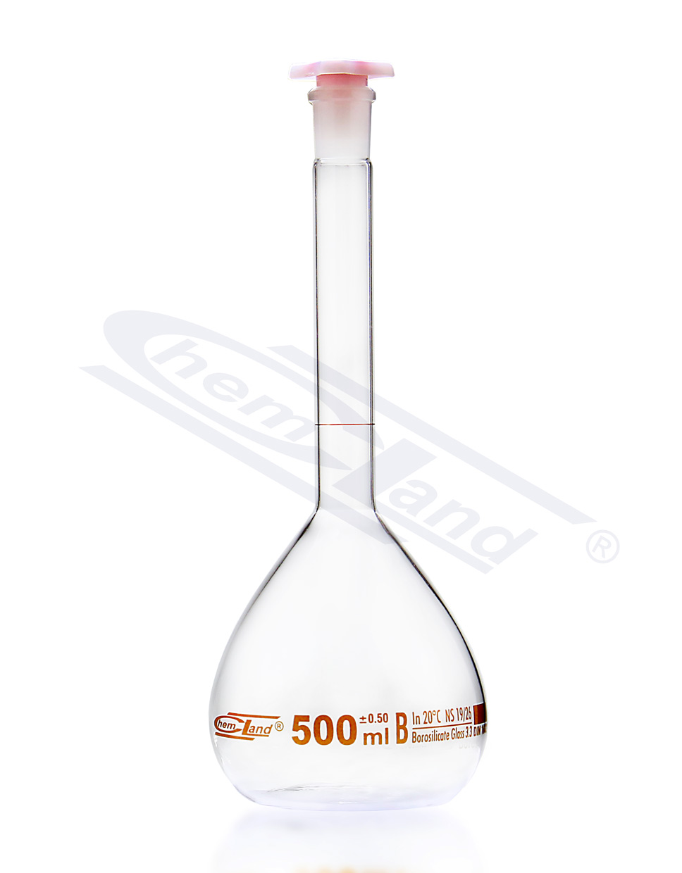 kolba miarowa kl B 1000ml s/brąz 24/29 CHEMLAND NEW LINE
