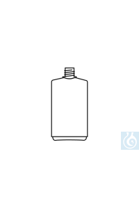 neoChoice Enghals-Vierkantflasche 750 ml, mit Schraubverschluss