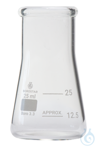 Borostar Erlenmeyerkolben WH 25ml Boro 3.3