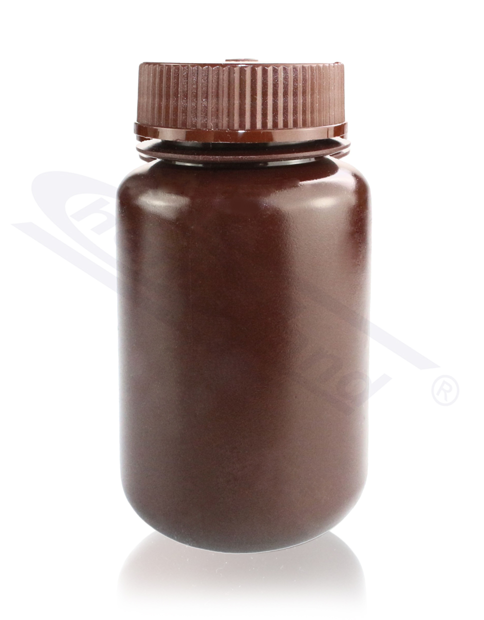 butelka  HDPE 0125ml szeroka szyja, BRĄZOWA