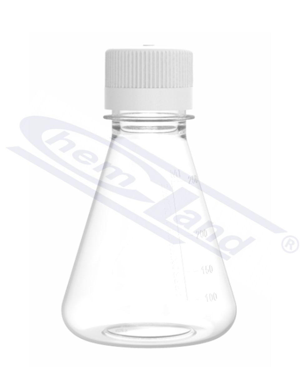 kolba stożkowa Erlenmeyera PETG z nakrętką HDPE z wentylacją 0500ml STERYLNA, op. 1szt CHEMLAND