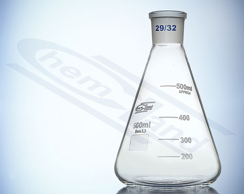 kolba stożkowa Erlenmeyera  WS .45/40 poj. 02000ml CHEMLAND