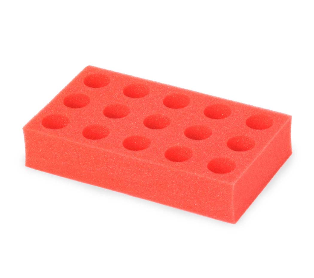 50 mL Tube Rack Foam 15-Tube Capacity