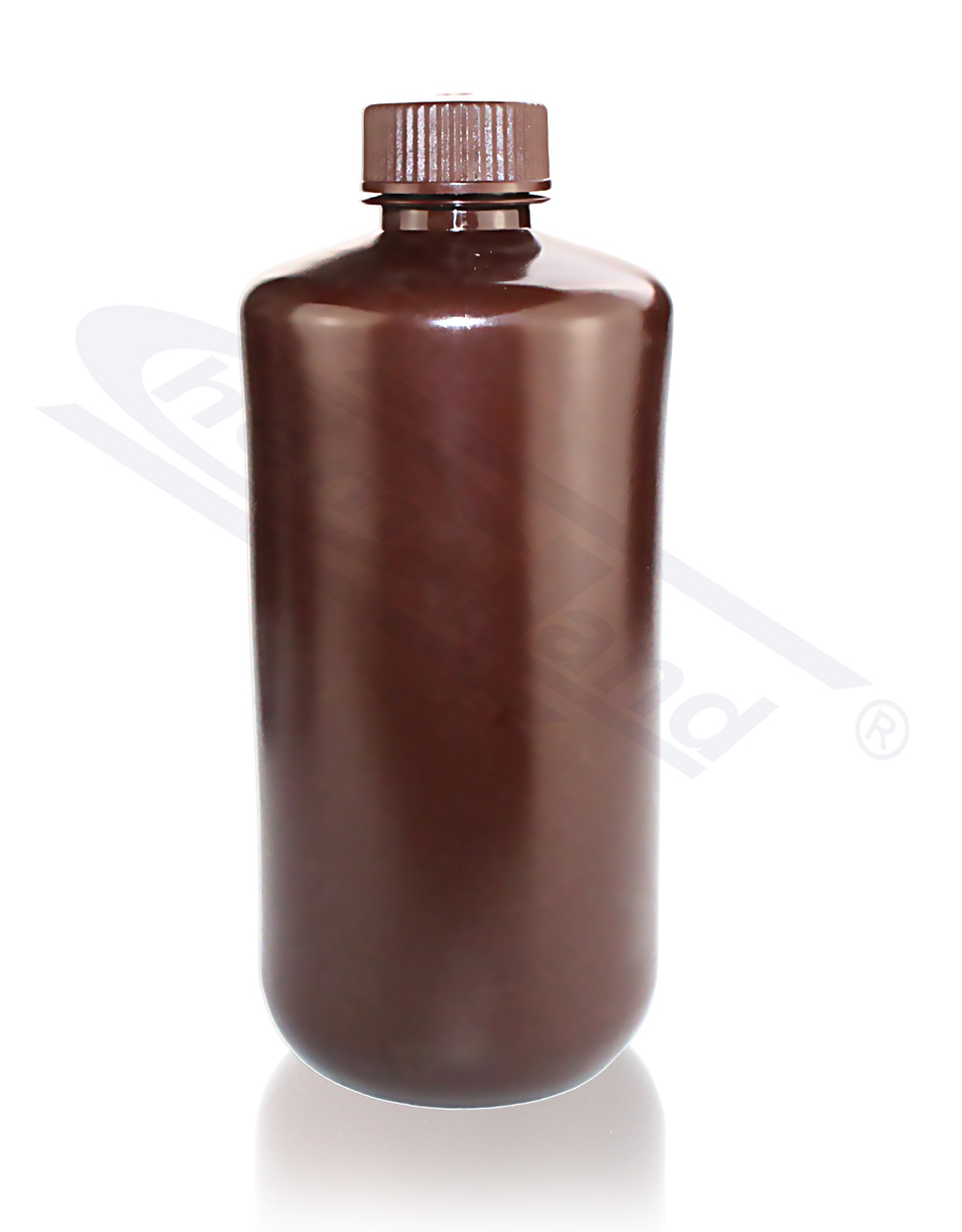 butelka  HDPE 0250ml wąska szyja, BRĄZOWA