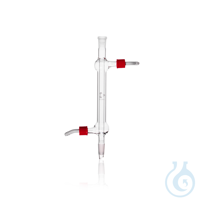 DURAN® Liebig Condenser (West Condenser), 2 NS, 2 screw-on plastic hose connecti