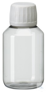 PEG100 behroplast PET bottle, narrow neck, clear transparent, 100 ml, P-Propyle