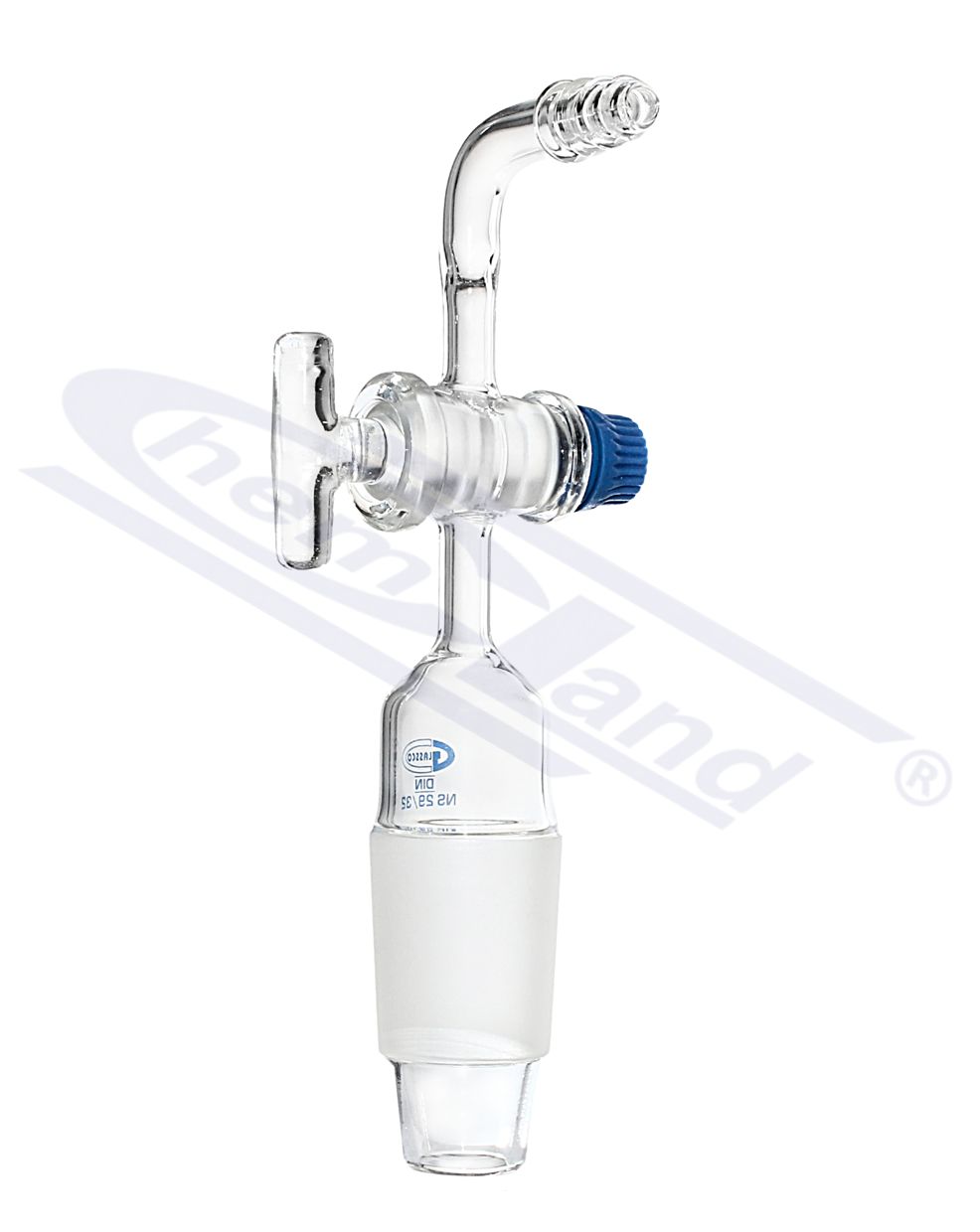 kran - nasadka WS zew 29/32 kran szkło koń zgięta GLASSCO