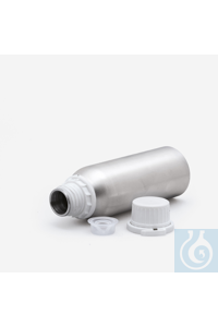 bottle - screw cap - narrow neck - aluminium - 600 ml - with cap