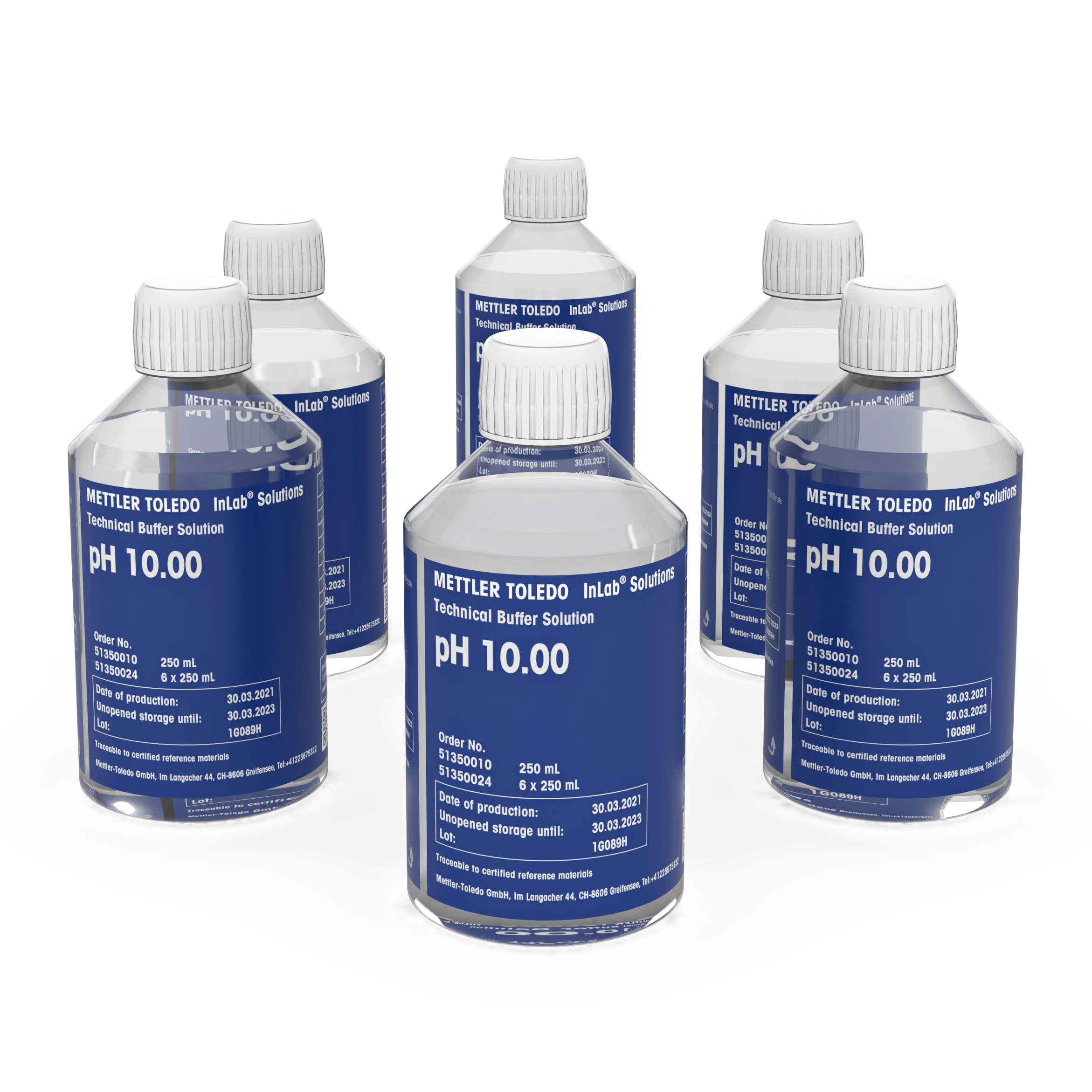 Technical buffer pH10.00 6x250mL Bottles