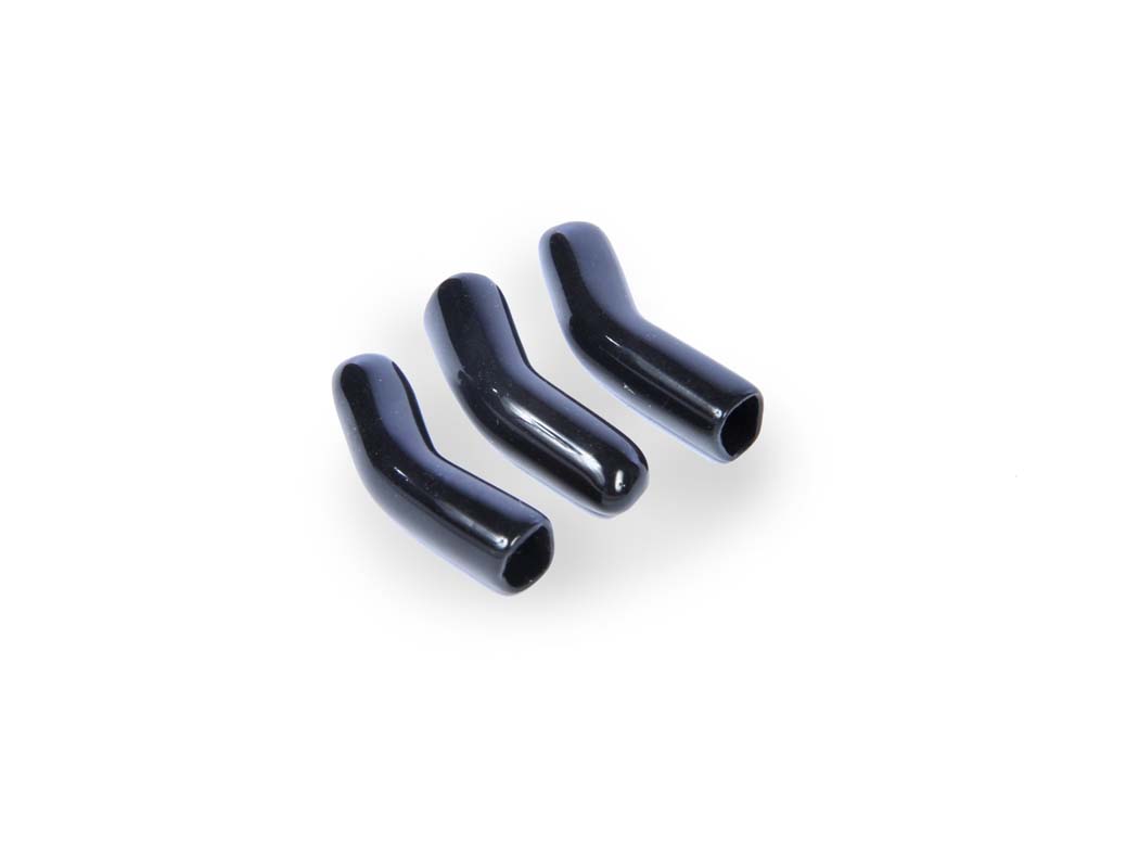 Małe rękawy 3-drożne, czarny winyl