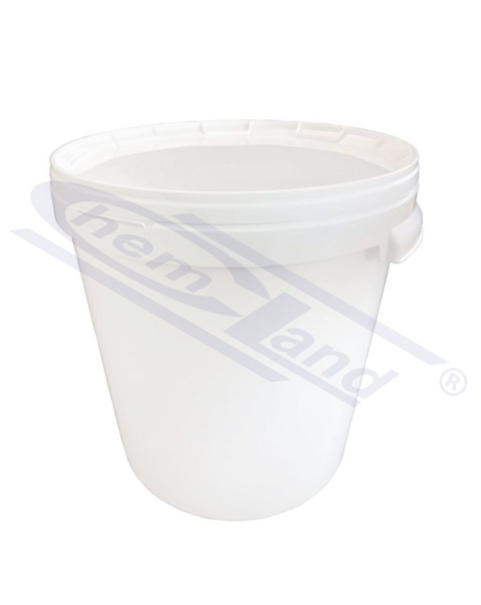 wiadro z PP 33000ml z pokrywką, okrągłe, białe, atest PZH