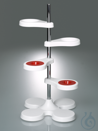 Funnel stand for four funnels