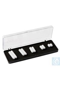 neoLabLine Set von Magnetrührerstäbchen zylindrisch, 5 Größen, ? 6 mm, Länge von