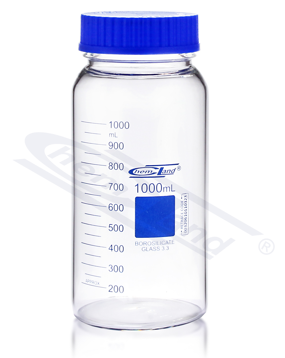 butelka z nakrętką BORO 3.3 GL80 01000ml CHEMLAND NEW LINE