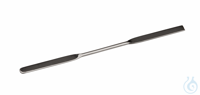 Micro spatula double 18/10 steel, LxW=130x3mm