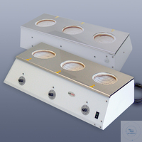 LabHEAT® Serial heating unit KM-R3, 3x 100 ml, 3 x 110 W / 230 V