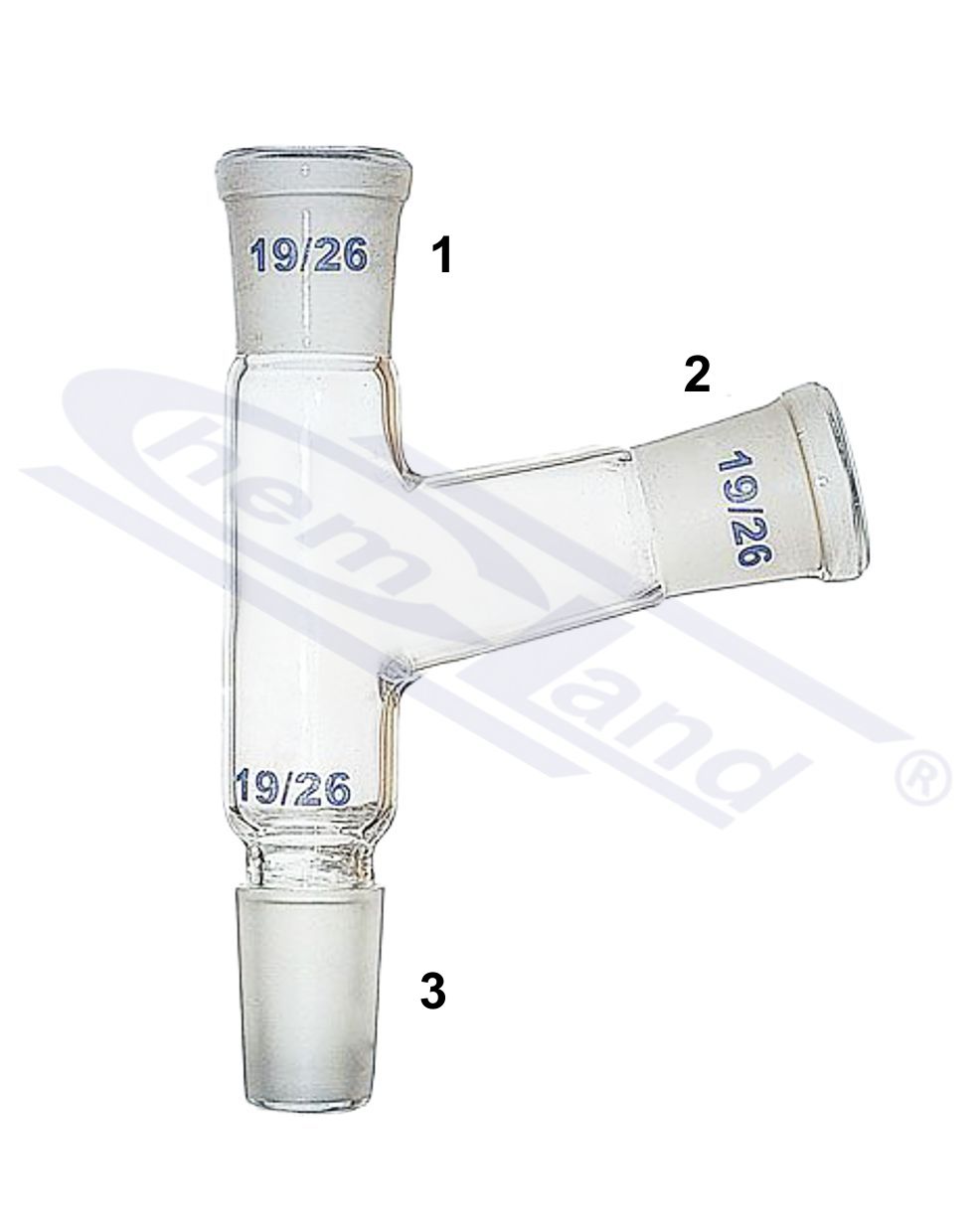 nasadka prosta trójramienna kąt 105 WS 3x19/26 CHEMLAND