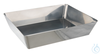 Laboratory tray 18/10 steel, 500x330x100mm