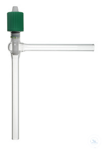 High vacuum valve, right angled, 0 - 15 mm, with PTFE-spindle,