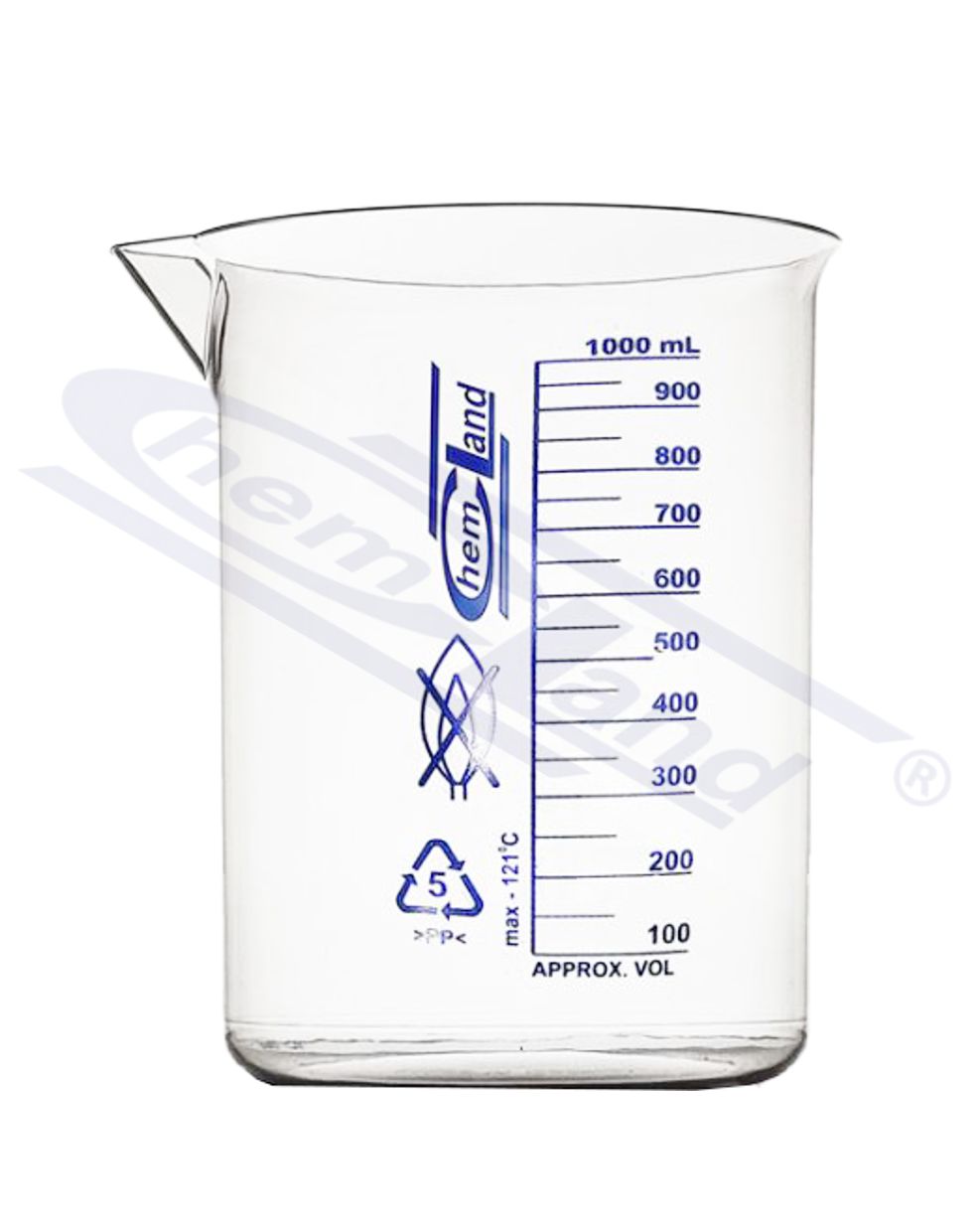 zlewka PP skala niebieska.. 0100ml  Chemland