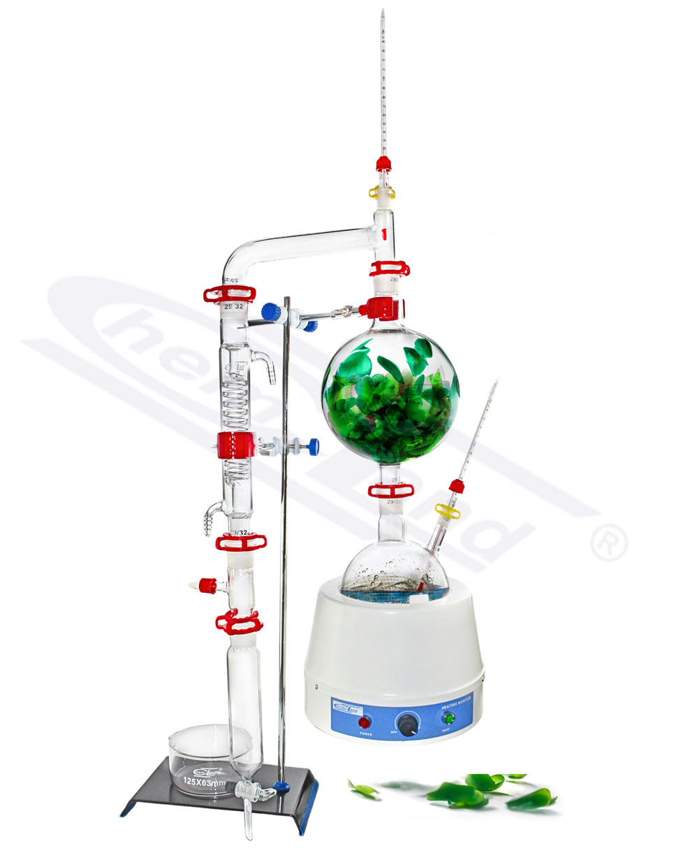 aparat do destylacji Olejkółw eterycznych - PROFESJONALNY - 2000ml