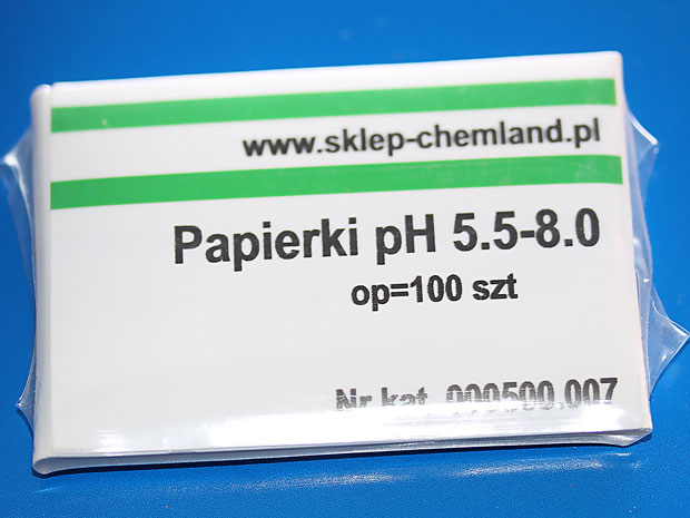 paski pH książeczka zakres 5,5-8,0