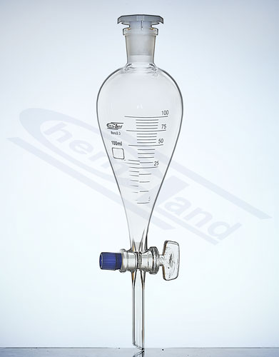 rozdzielacz Squiba z korkiem PP szlif 29/32 ze skalą 0500ml kr.szk