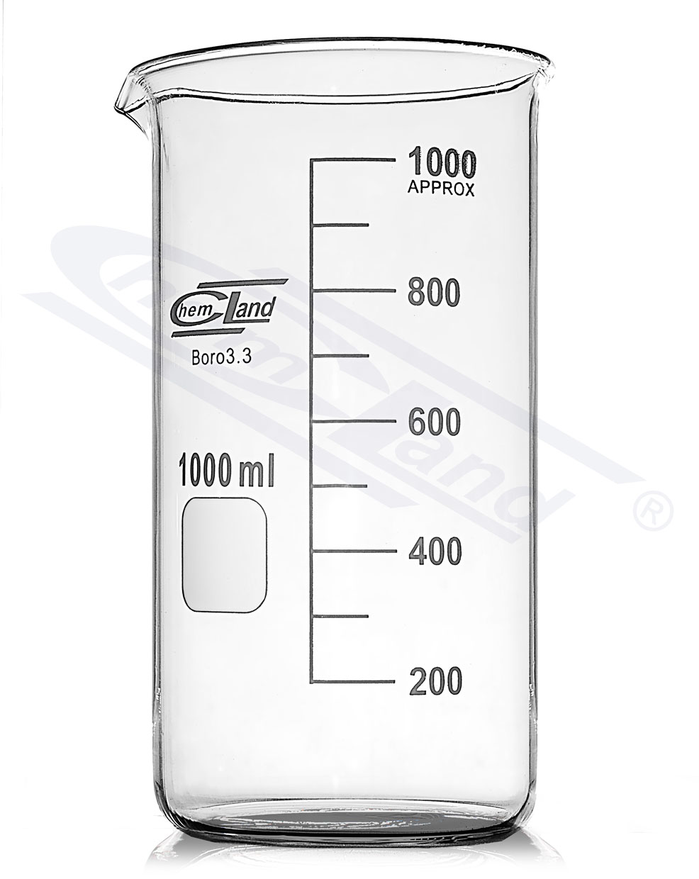 zlewka wysoka. 00500 ml borokrzem CHEMLAND