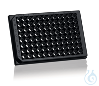 Microplate, pureGrade, 96-well, PS, black, transp. F'bottom 330 µl 100 pcs